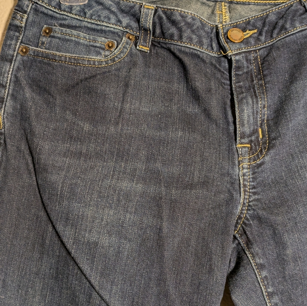 Michael Kors Blue Straight Denim Jeans Size 10R Boot Cut - Picture 4 of 9